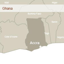 Map of Ghana