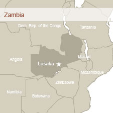 Map of Zambia