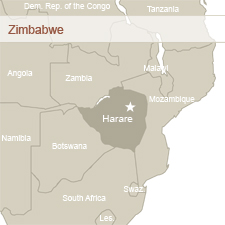 Map of Zimbabwe